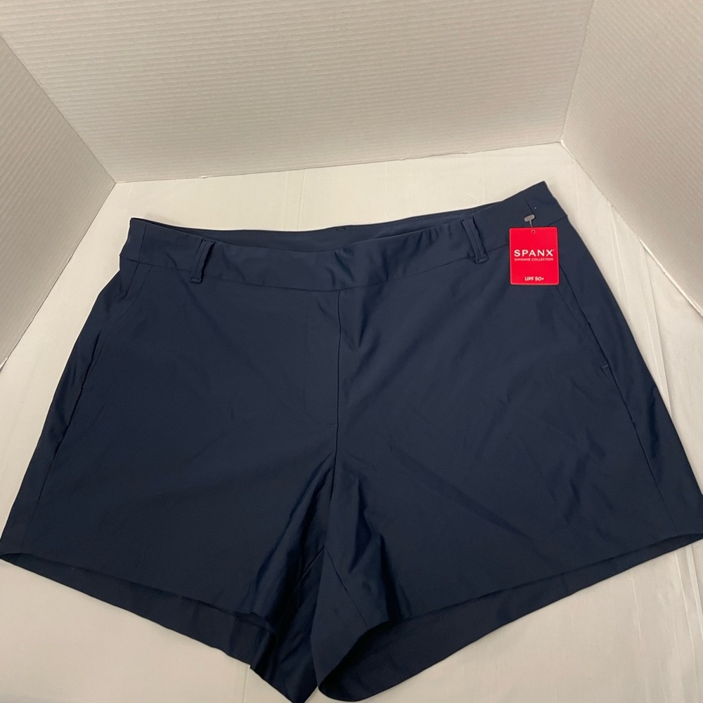 NWT Spanx Sunshine Short 4" Navy - XL